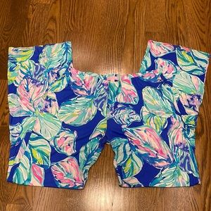 Lilly Pulitzer Pull On wide leg pants